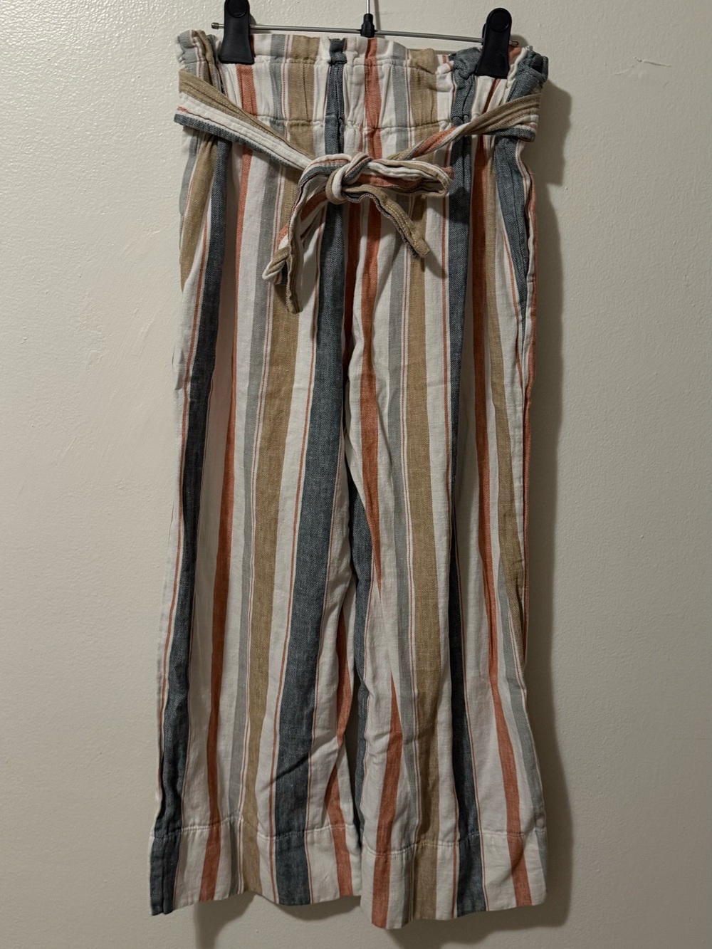 Madewell Multicolor Striped Wide-Leg Pants
